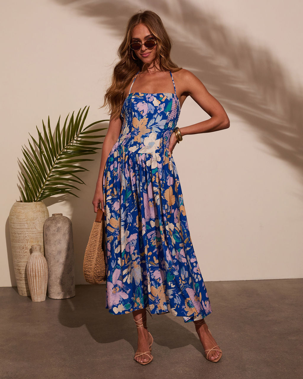 Delfina Floral Midi Dress