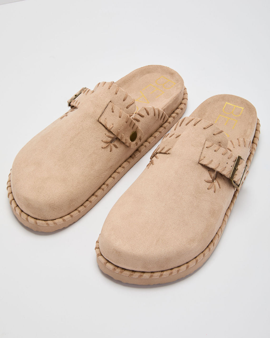 Chic Comfort Stitch Slip On Mules