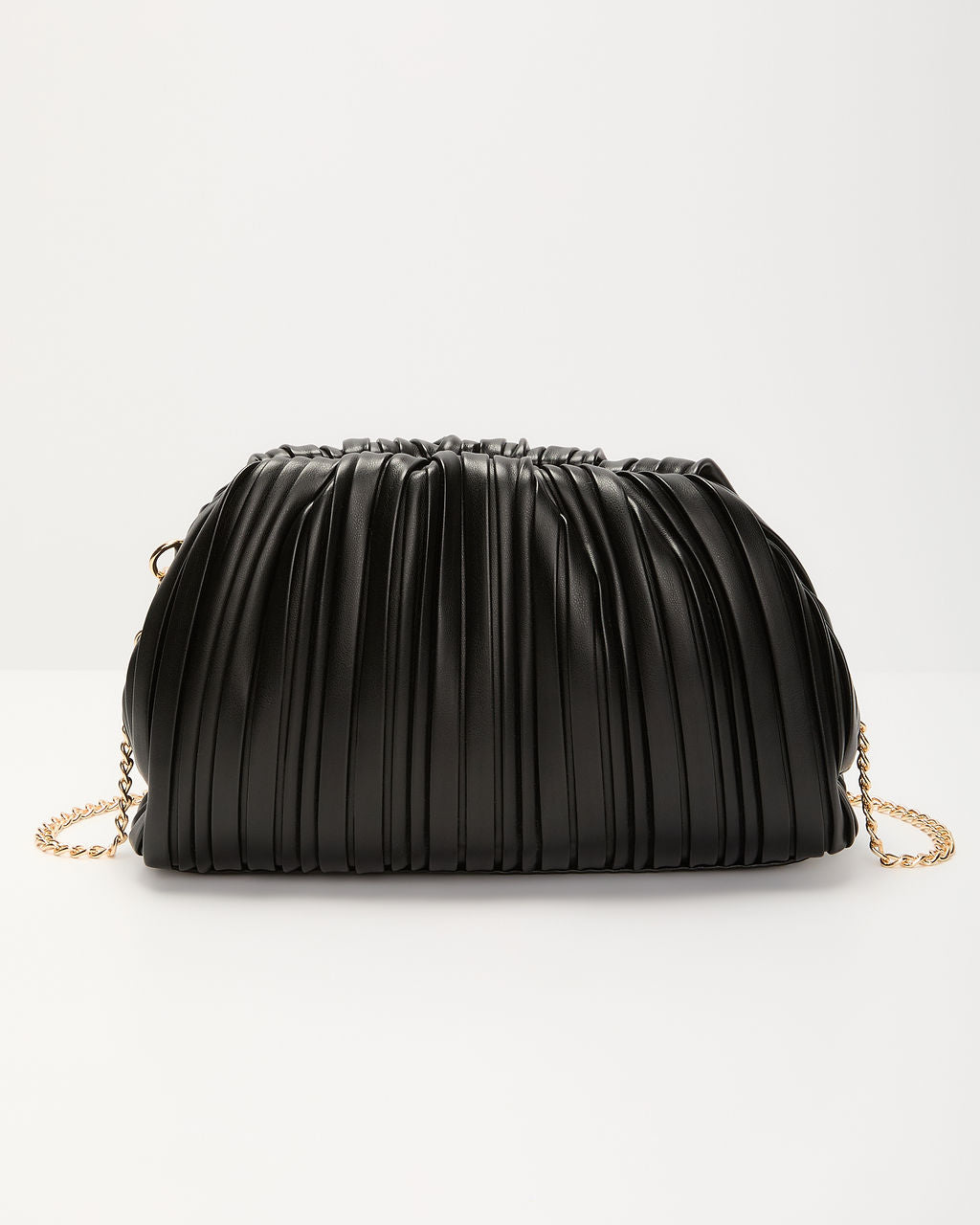 Own the Night Textured Leather Clutch