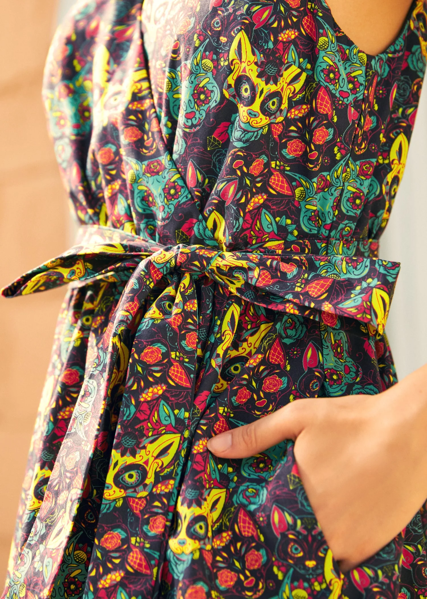 Instant Energy Faux-Wrap Dress