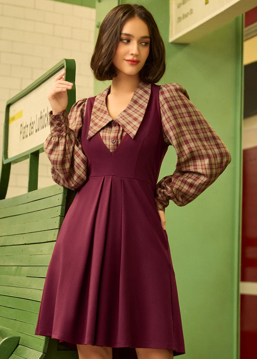 The Campus Cutie Jumper Dress