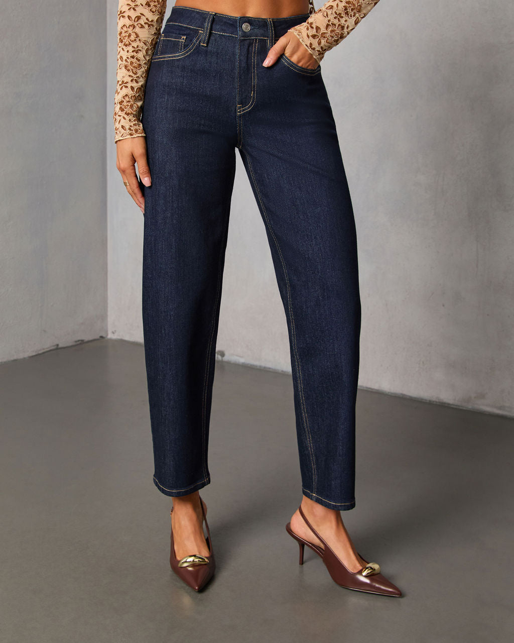 Rayden Stretch Slim Barrel Jeans