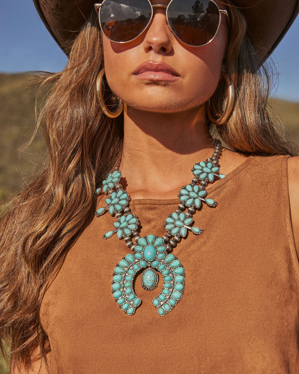 Mustang Moon Boho Statement Necklace