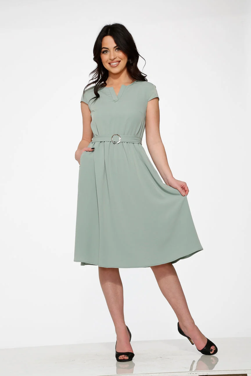 Aqua Swing Dress