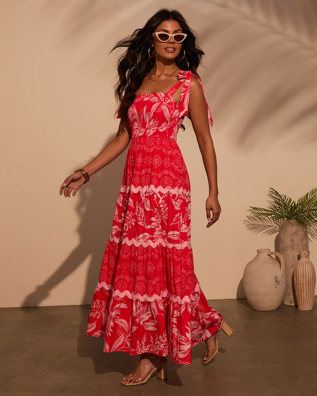 Sarai Tropical Maxi Dress