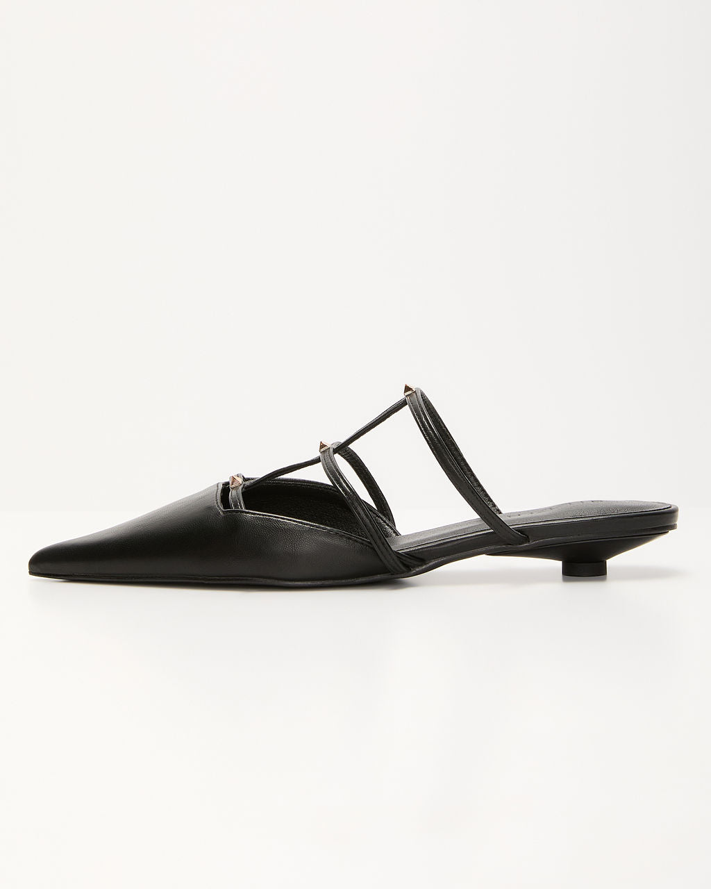 Corie Caged Leather Stud Flats