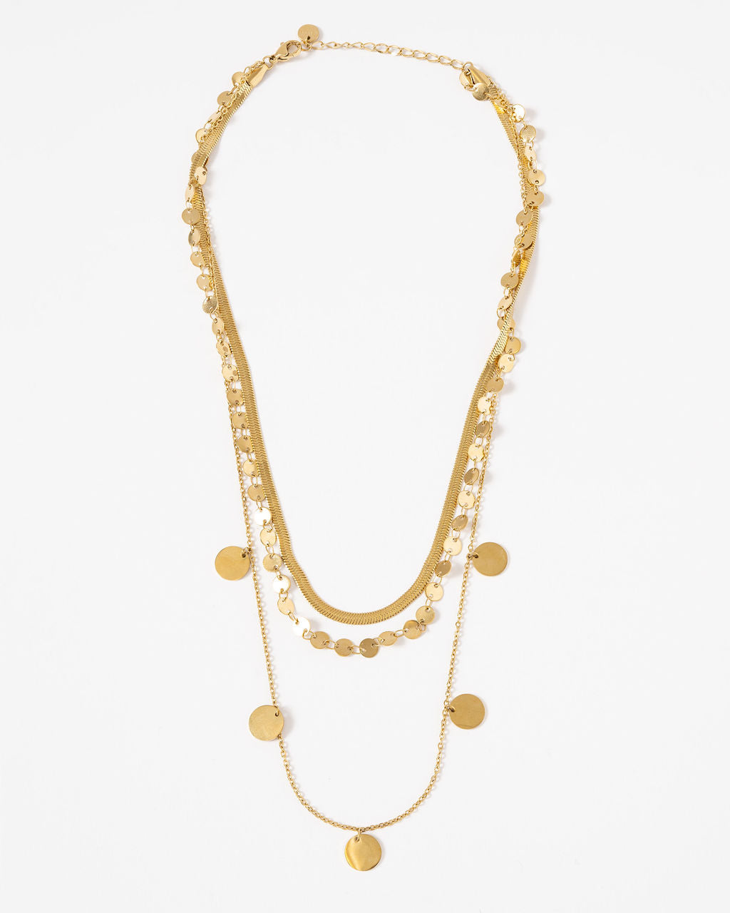 Elena Coin Station Layered Necklace