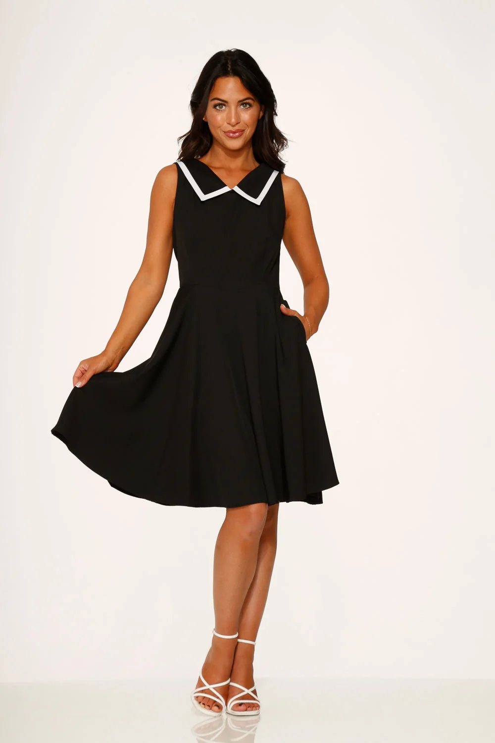 Black & White Swing Dress