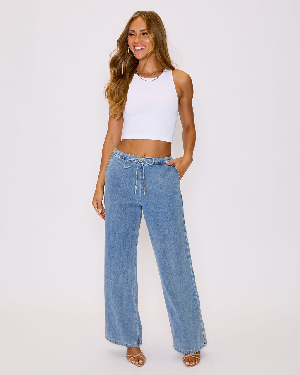 Sarah Drawstring Jeans