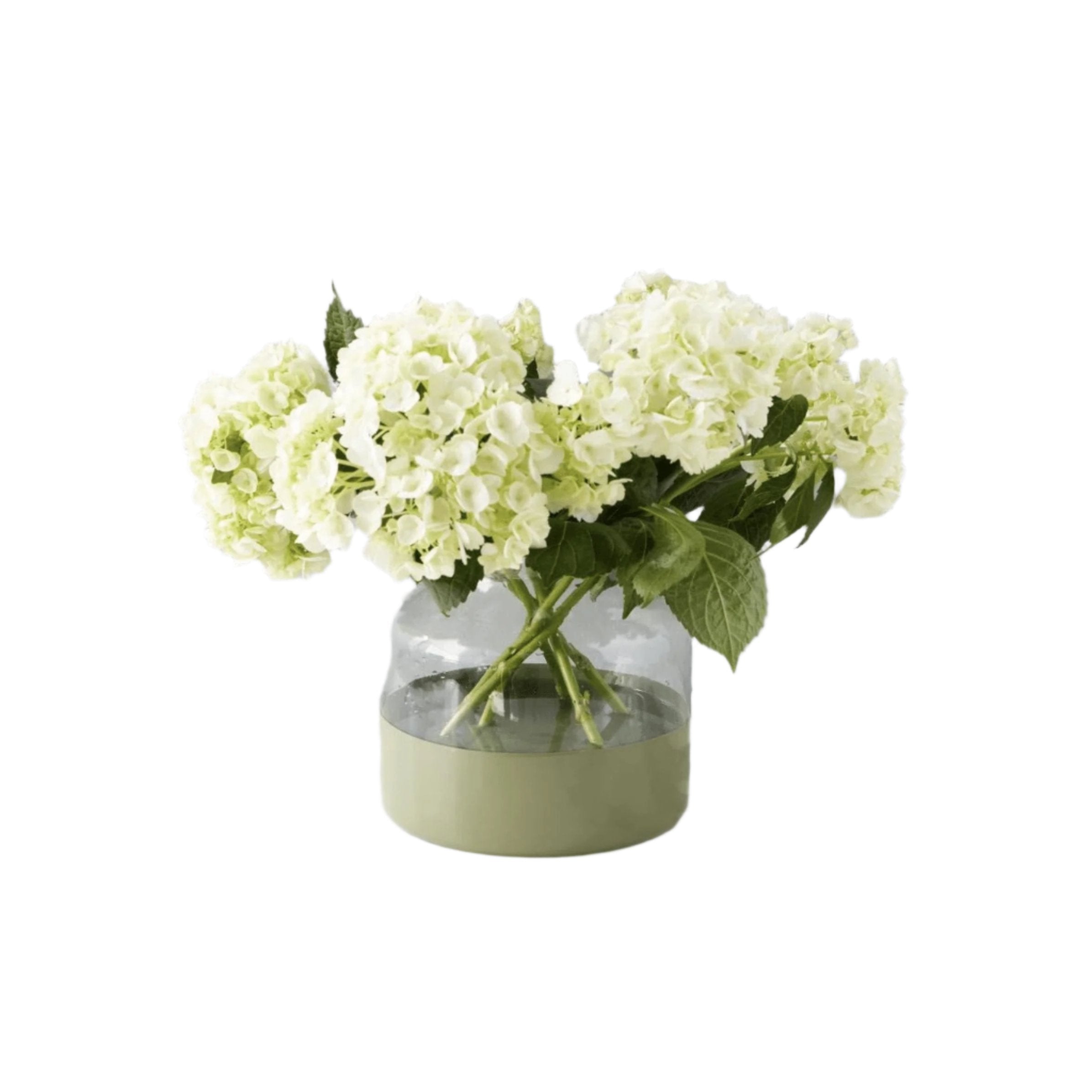 Sage Colorblock Flower Vase