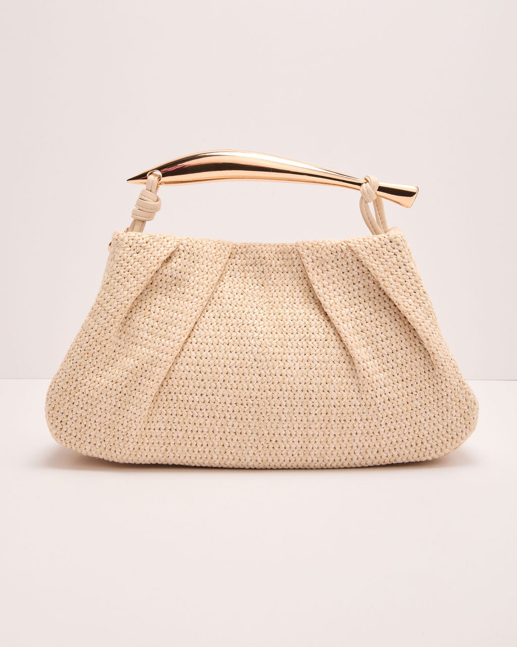 Shannon Woven Metal Handle Bag