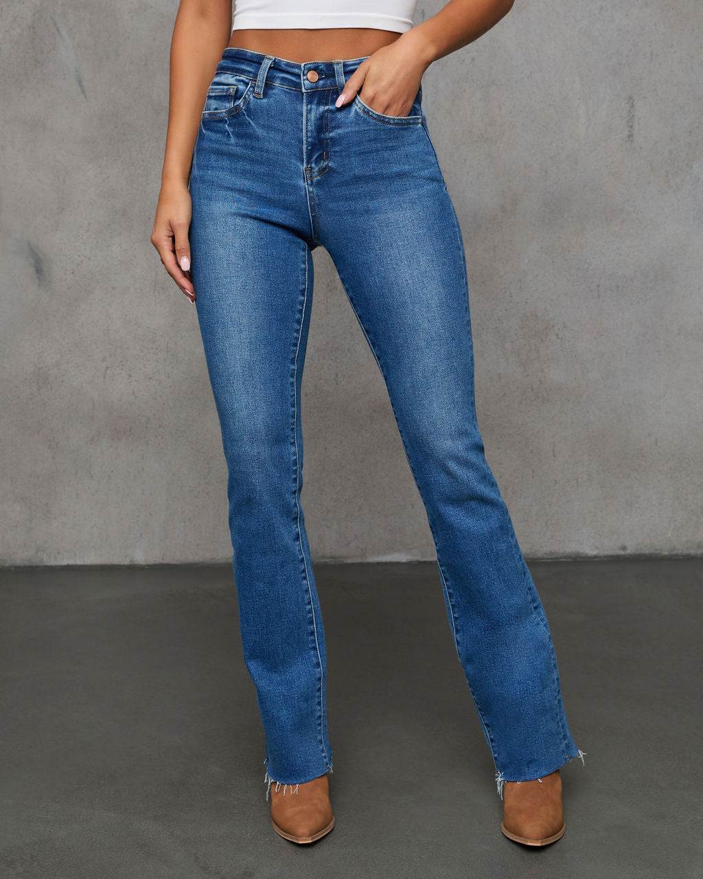 Orslow High Rise Straight Leg Denim