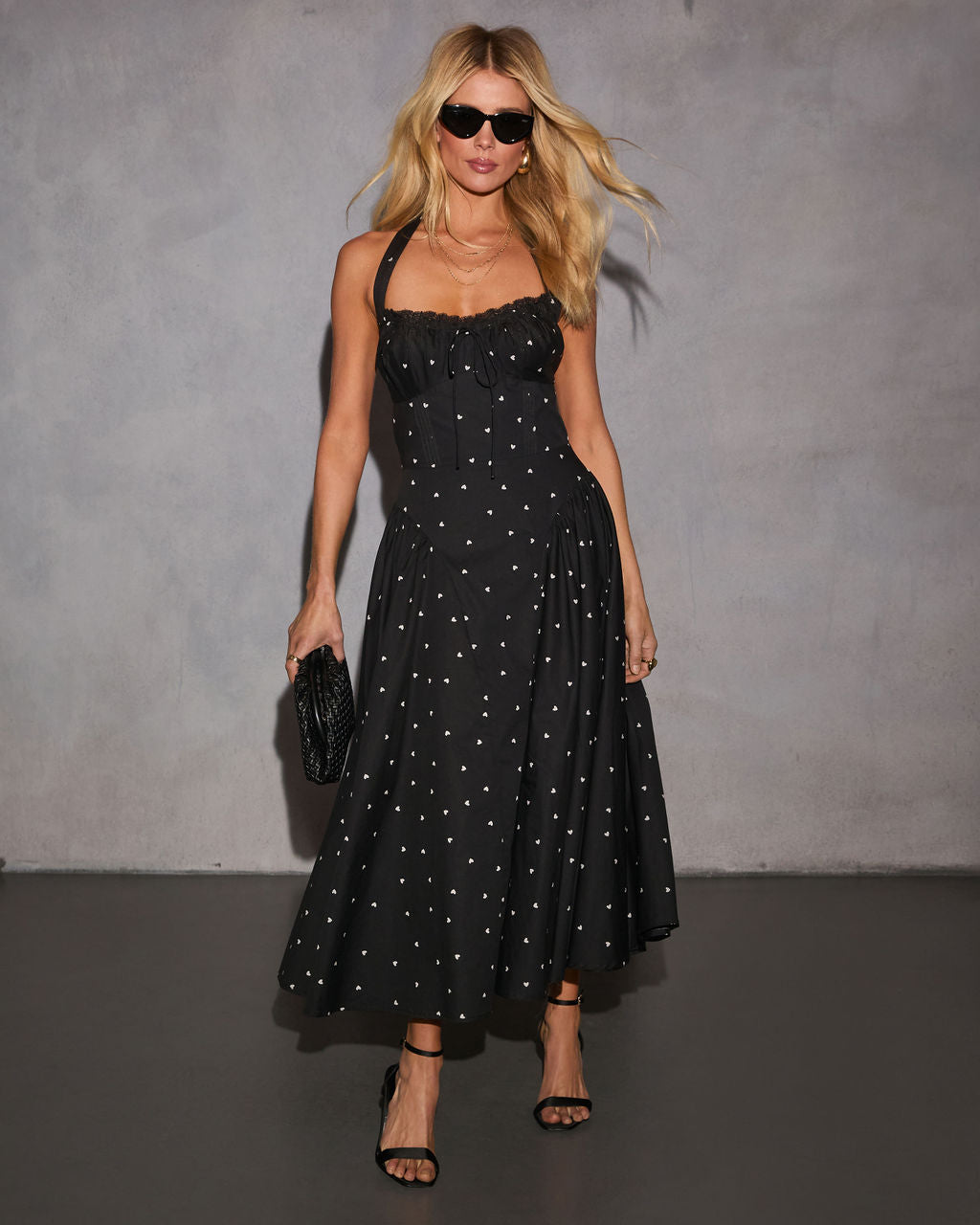 Everwood Halter Corset Midi Dress