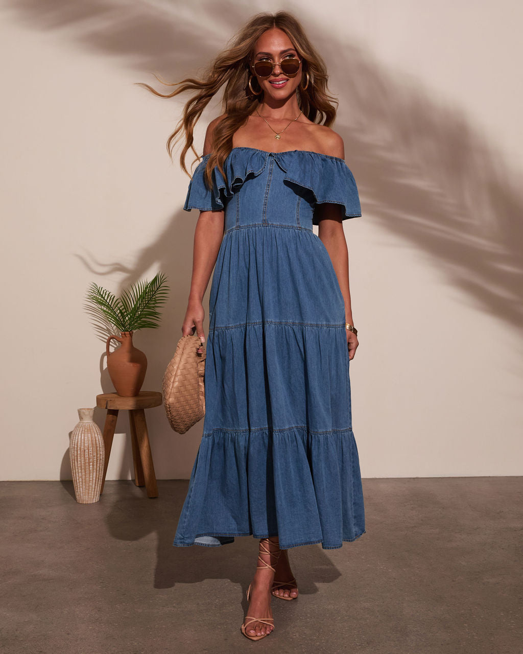 Penelope Chambray Midi Dress