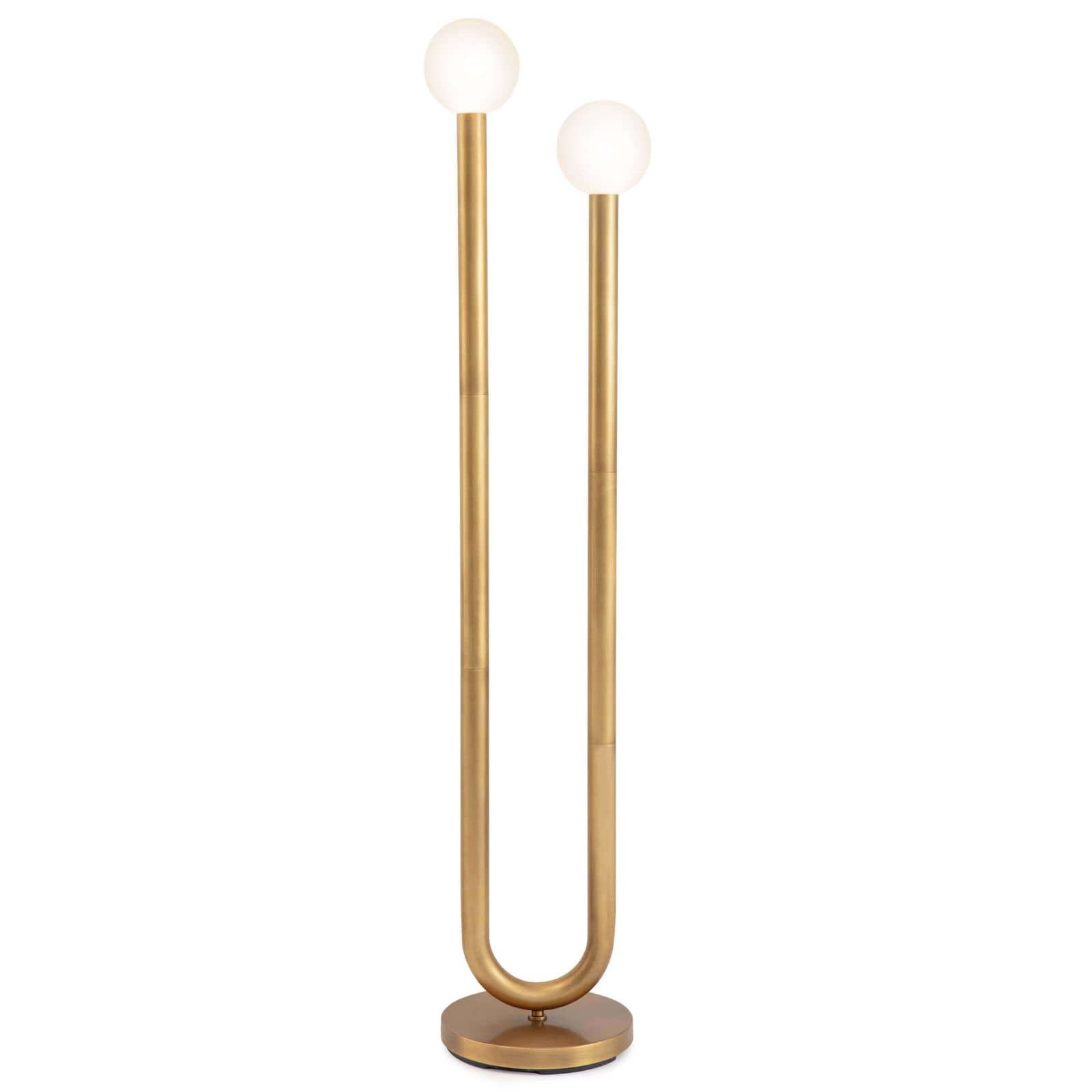 Happy Floor Lamp Natural Brass