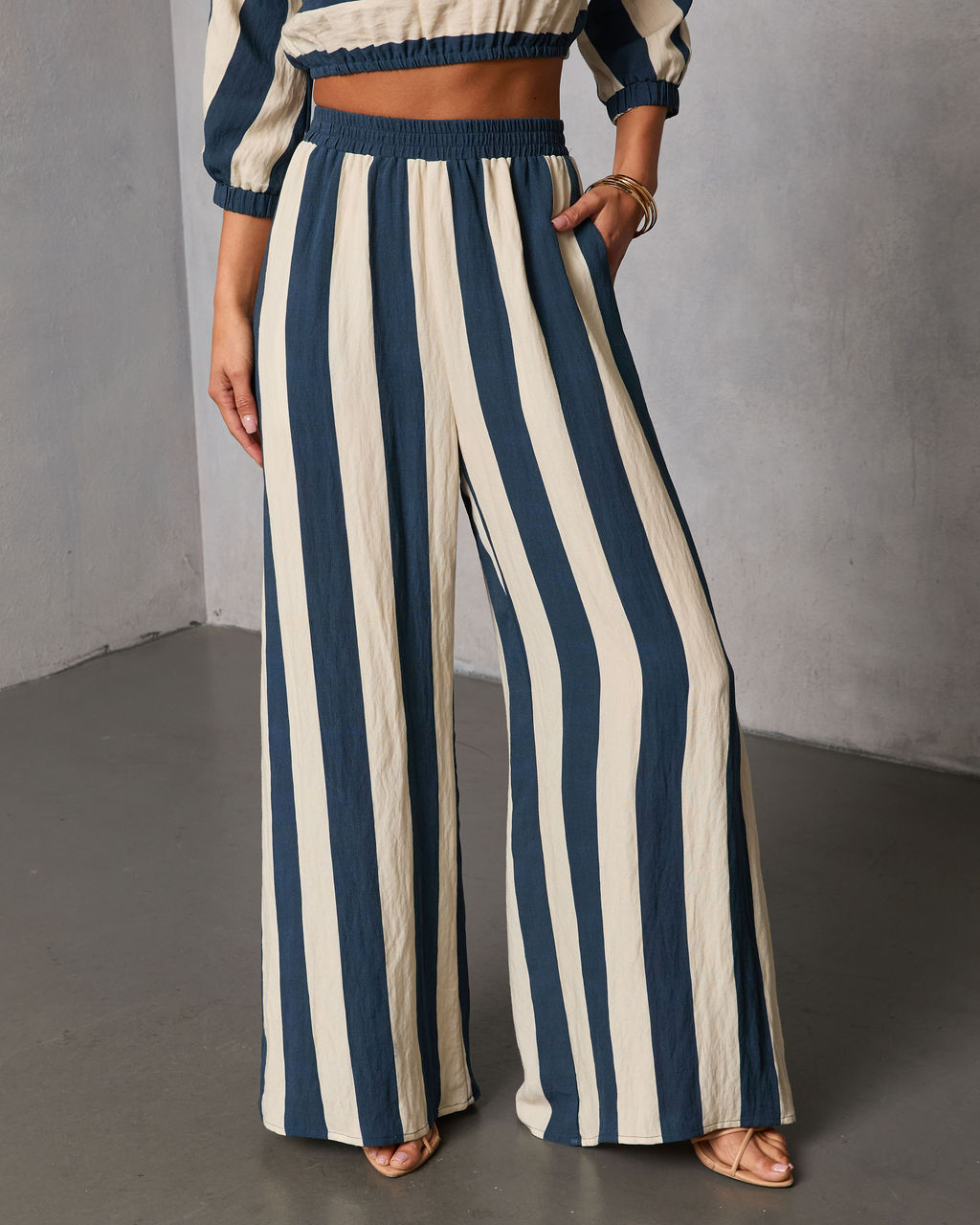 Sorina Striped Wide Leg Pants