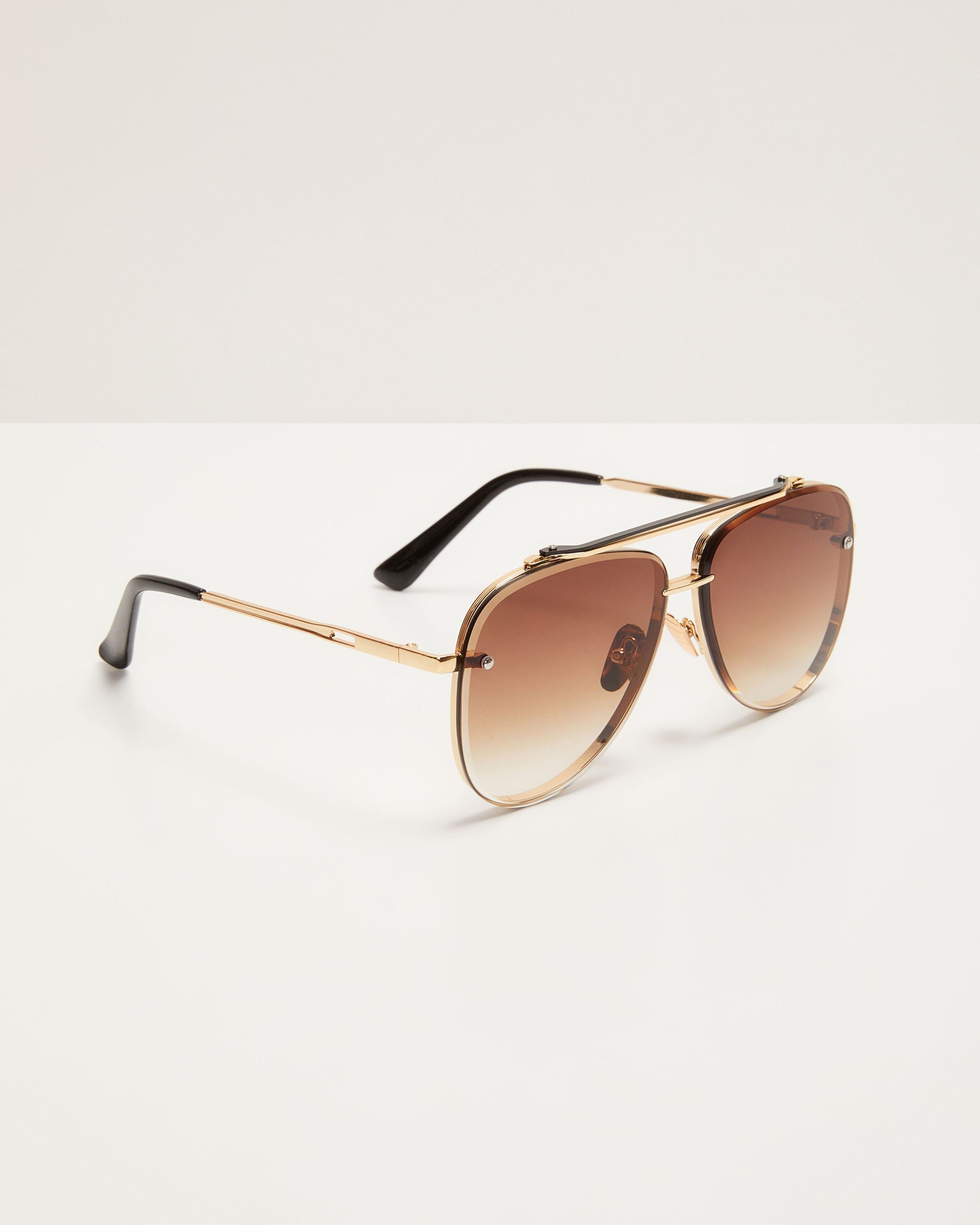 Berlin Ombre Oversized Aviator Sunglasses