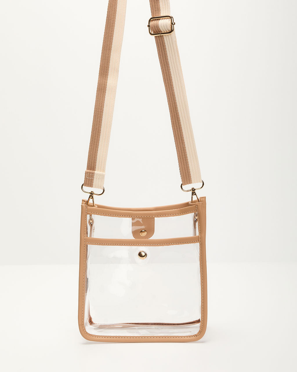 Bag Check Clear PVC Crossbody Bag
