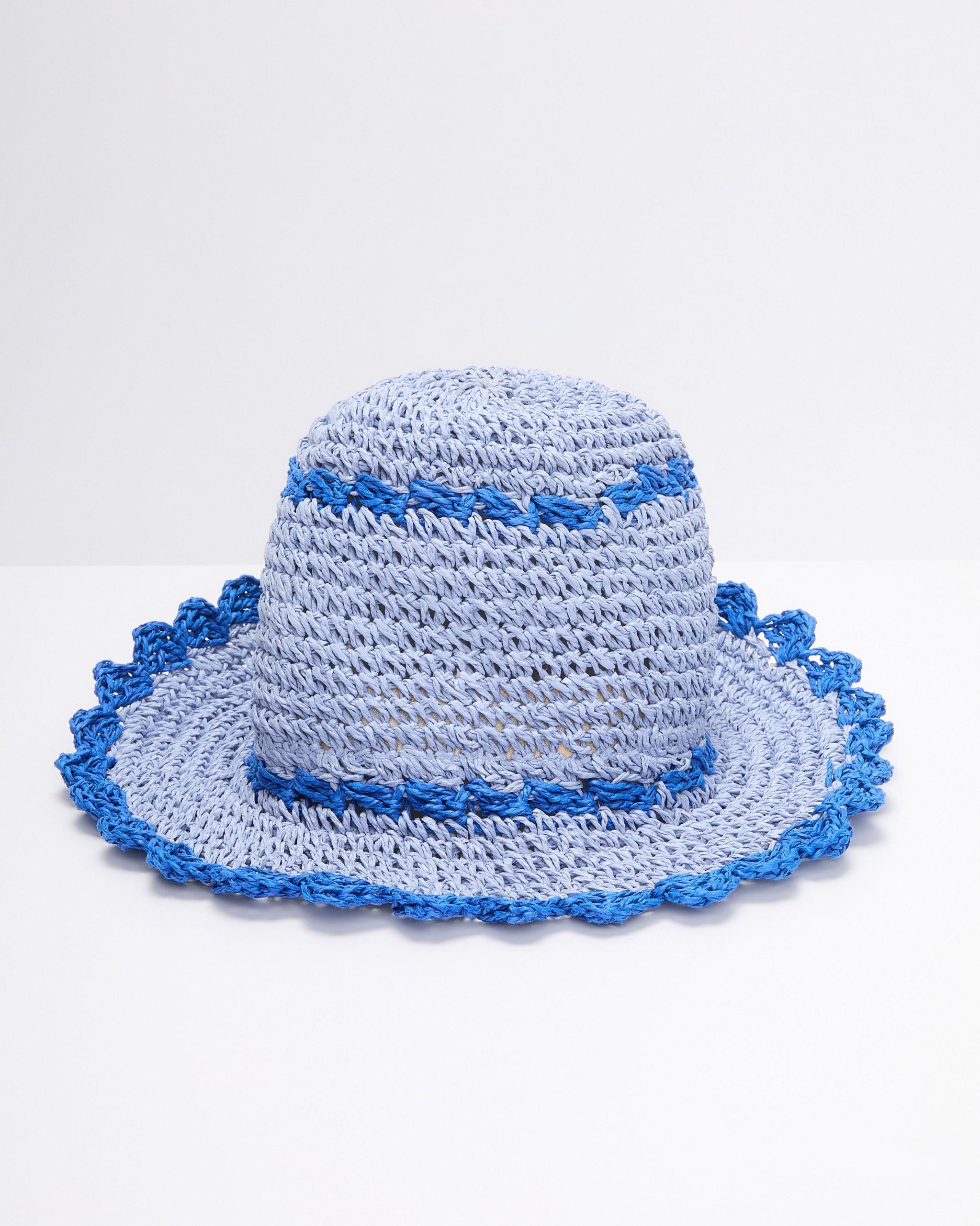 Addiena Crochet Colorblock Bucket Hat