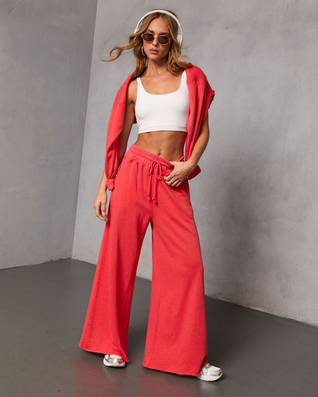 Off Hours Fleece Wide Leg Sweatpants