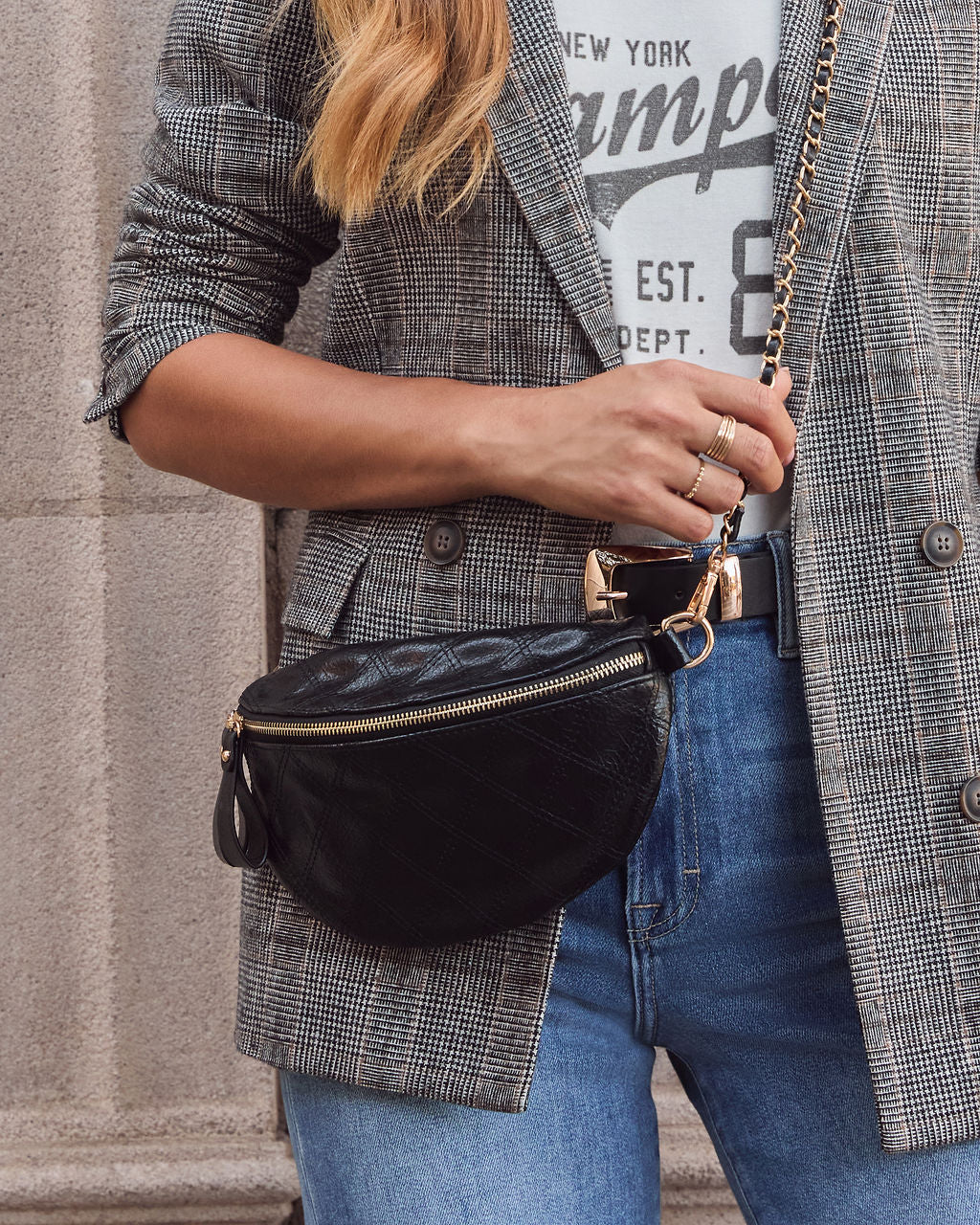 Jenny Faux Leather Belt Bag