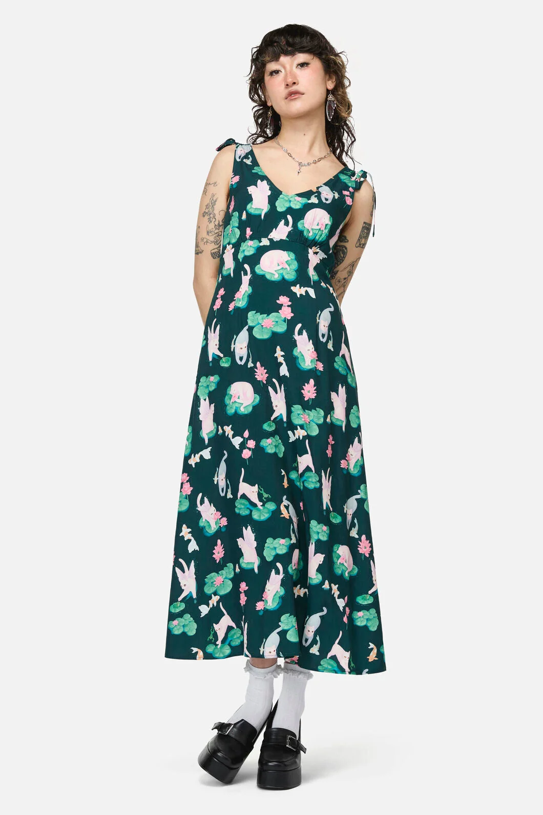 Lilycat Cottagecore Midi Dress