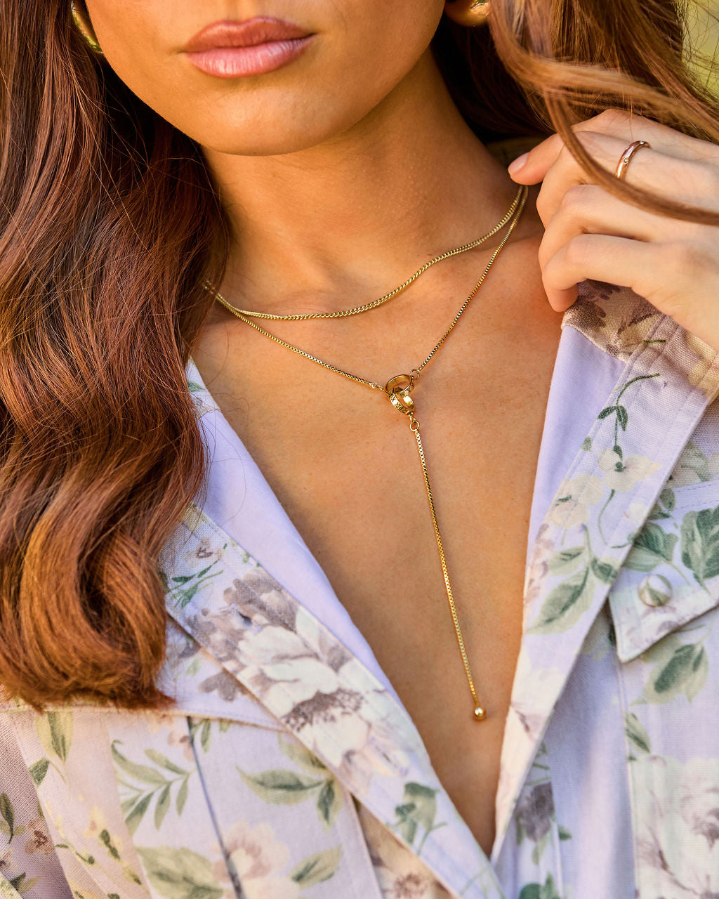 Pure Glow Lariat Necklace