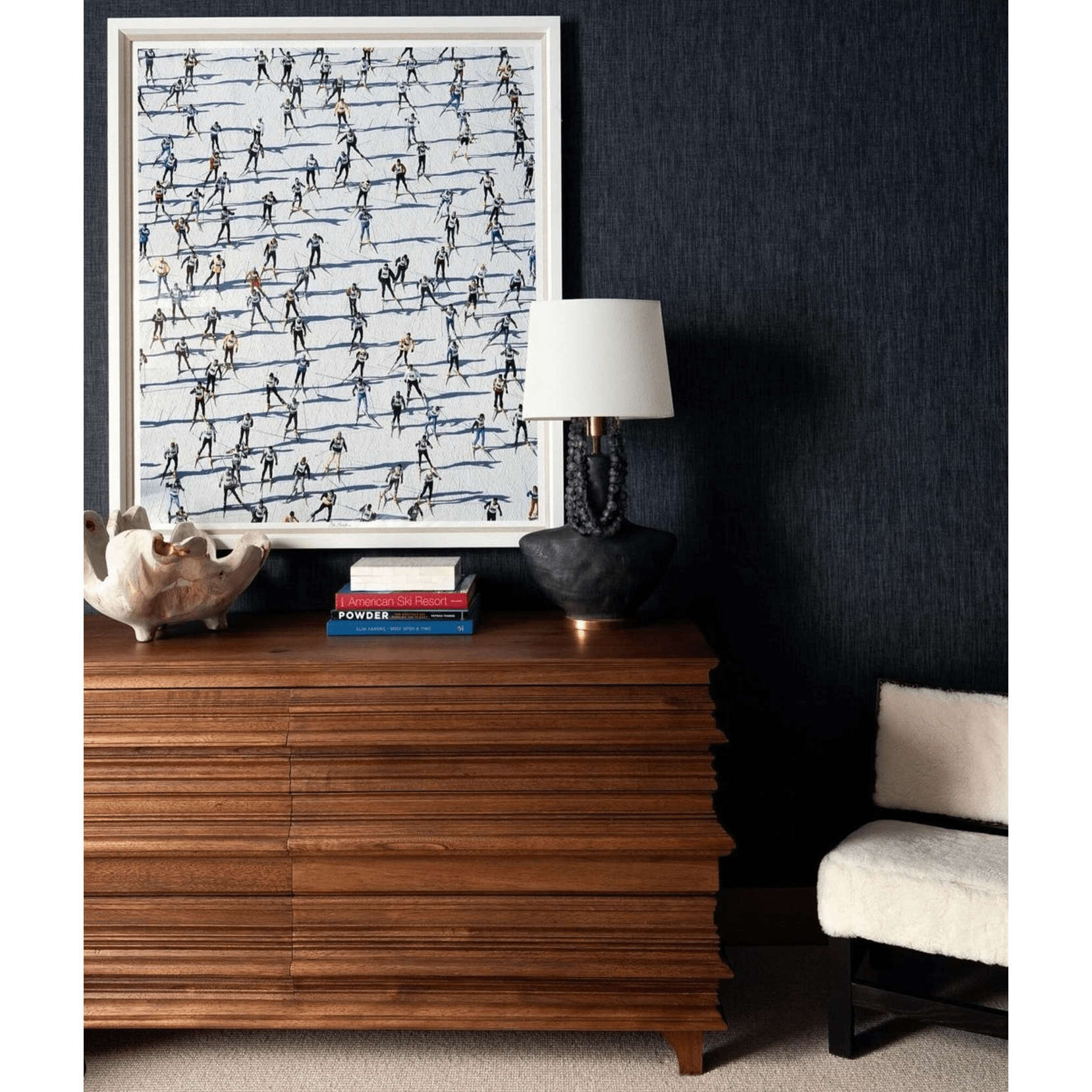 Bernard 6 Drawer, Dark Walnut