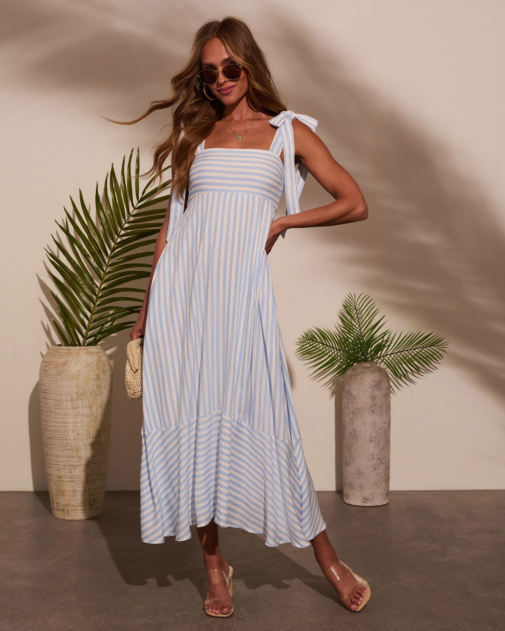 Colene Striped Maxi Dress