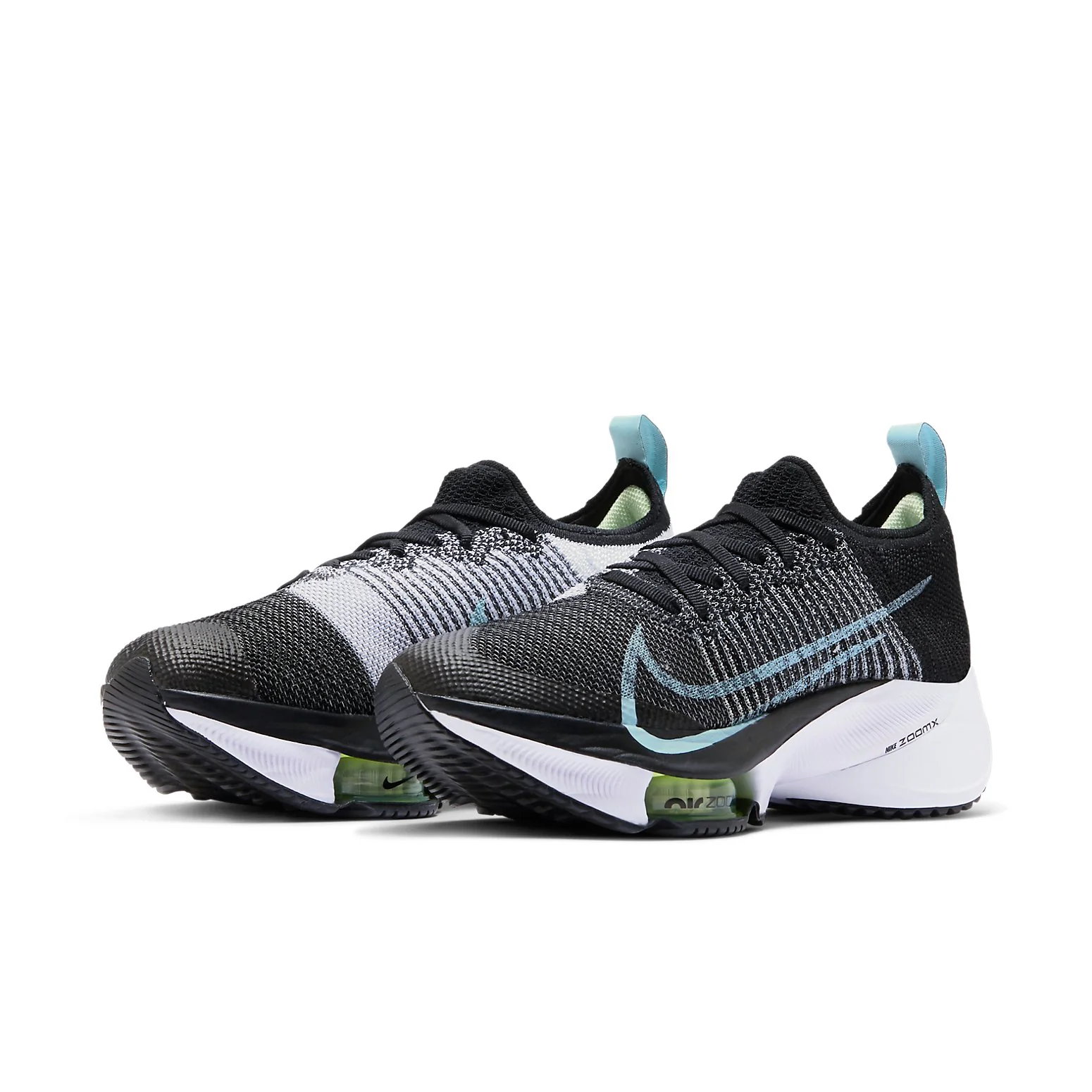 (WMNS) Air Zoom Tempo NEXT% Flyknit 'Black Glacier Blue' CI9924-001
