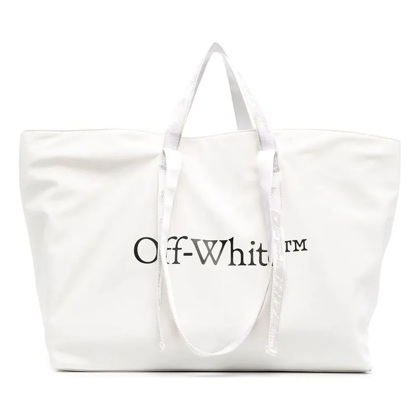 O-W 21 Commercial Bag Series LOGO Printing Shoulders handbag White OWNA094R21FAB0010110