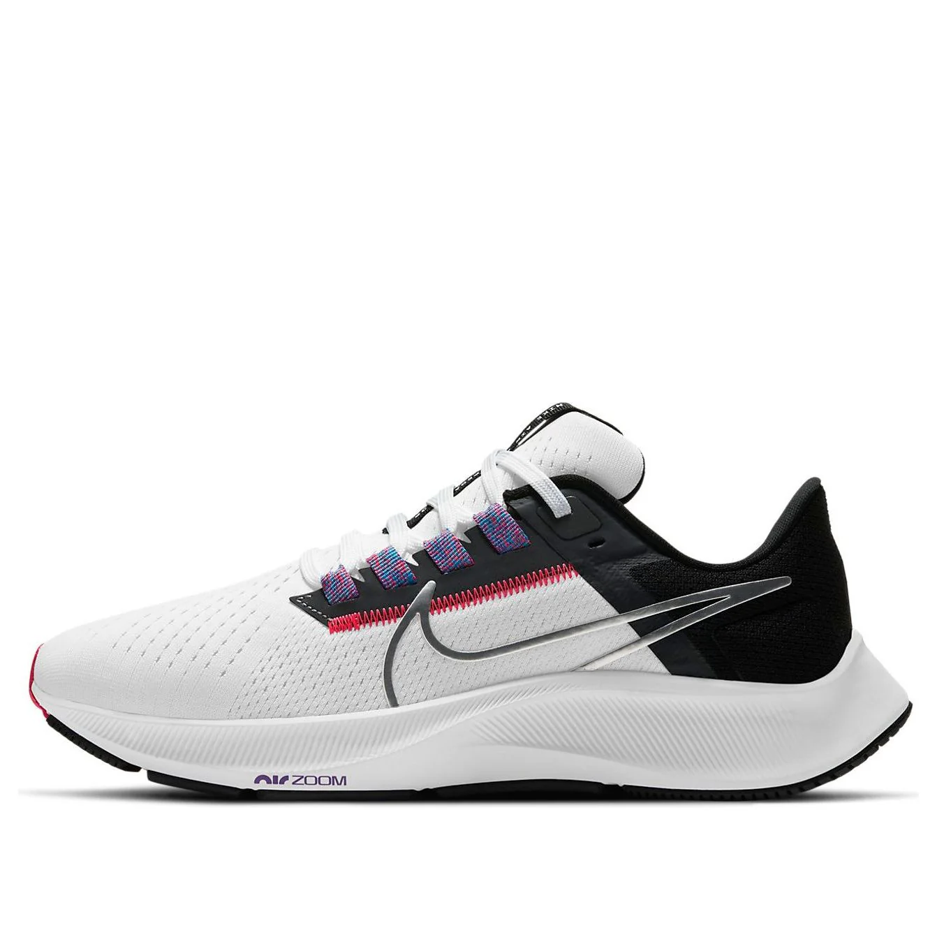 (WMNS) Air Zoom Pegasus 38 'White Metallic Silver Black' CW7358-101