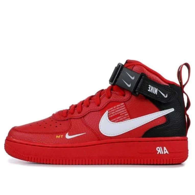 (GS)  Air Force 1 Mid LV8 'University Red' AV3803-600