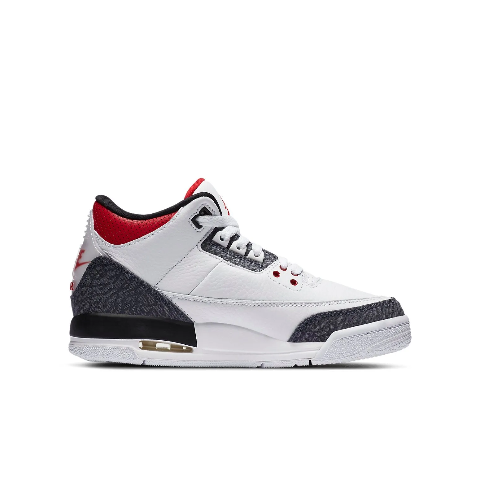 (GS) AJ 3 Retro Denim SE 'Fire Red' CZ6634-100