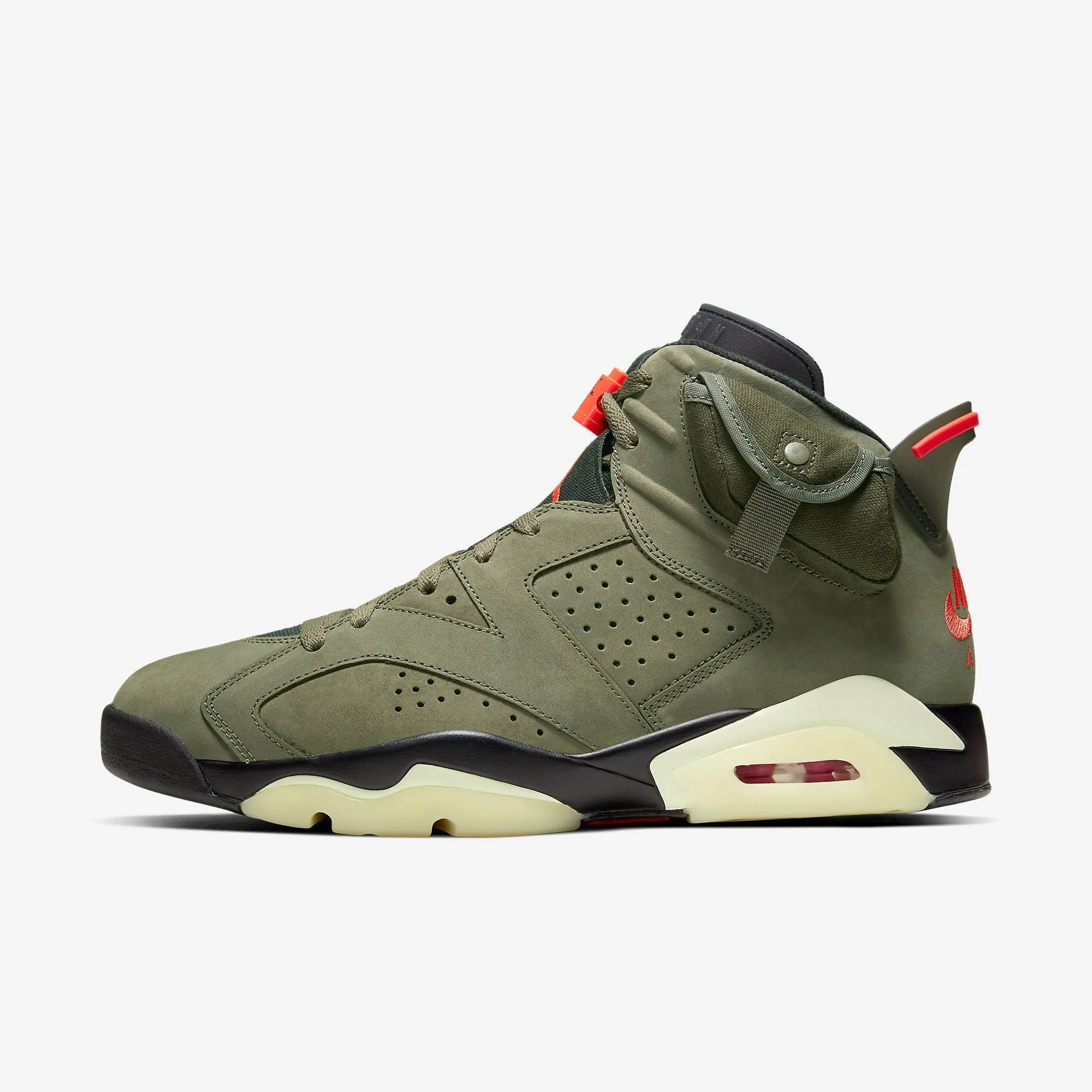 (Men's) AJ 6 Retro SP x Travis Scott 'Cactus Jack Medium Olive' (2019) CN1084-200