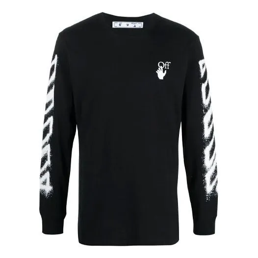 O-W SS21 Arrow Long Sleeves Slim Fit Version Black OMAB001S21JER0051001