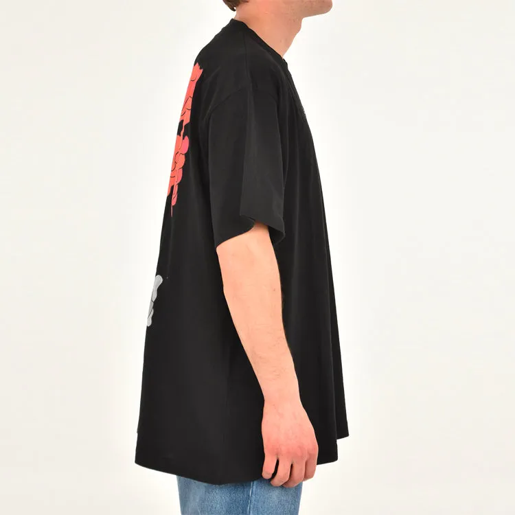 O-W Red Marker Over Tee 'Black' OMAA038S21JER0021025