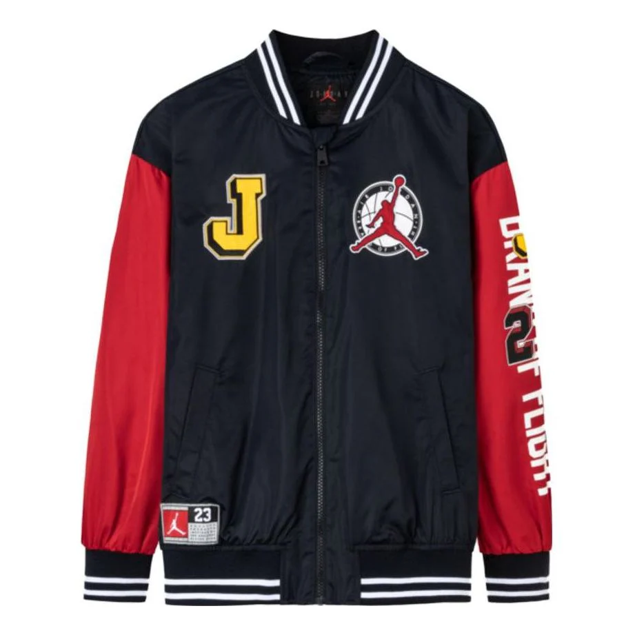 (GS) 9ers Letterman Jacket 'Red' FJ5345-010