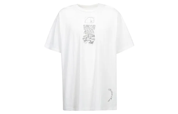 O-W SS20 Dripping Arrows Logo Loose Short-Sleeved OMAA038R201850050110