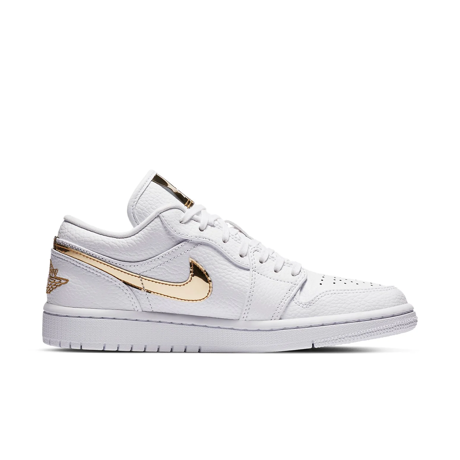 (WMNS)  Retro Low 'White Metallic Gold' CZ4776-100