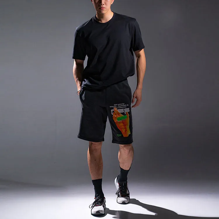 Men's O-W Printing Shorts Black OWCI06R20E30013JS-1088