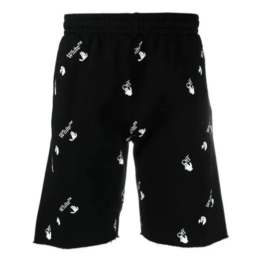 O-W Men's SS21 Logo Print Short Skirt Black OMCI006R21FLE0031001