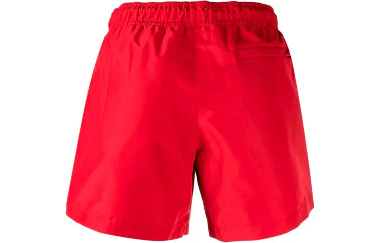 Men's O-W SS21 Logo Ordinary Version Red Shorts OMFA003S21FAB0012510