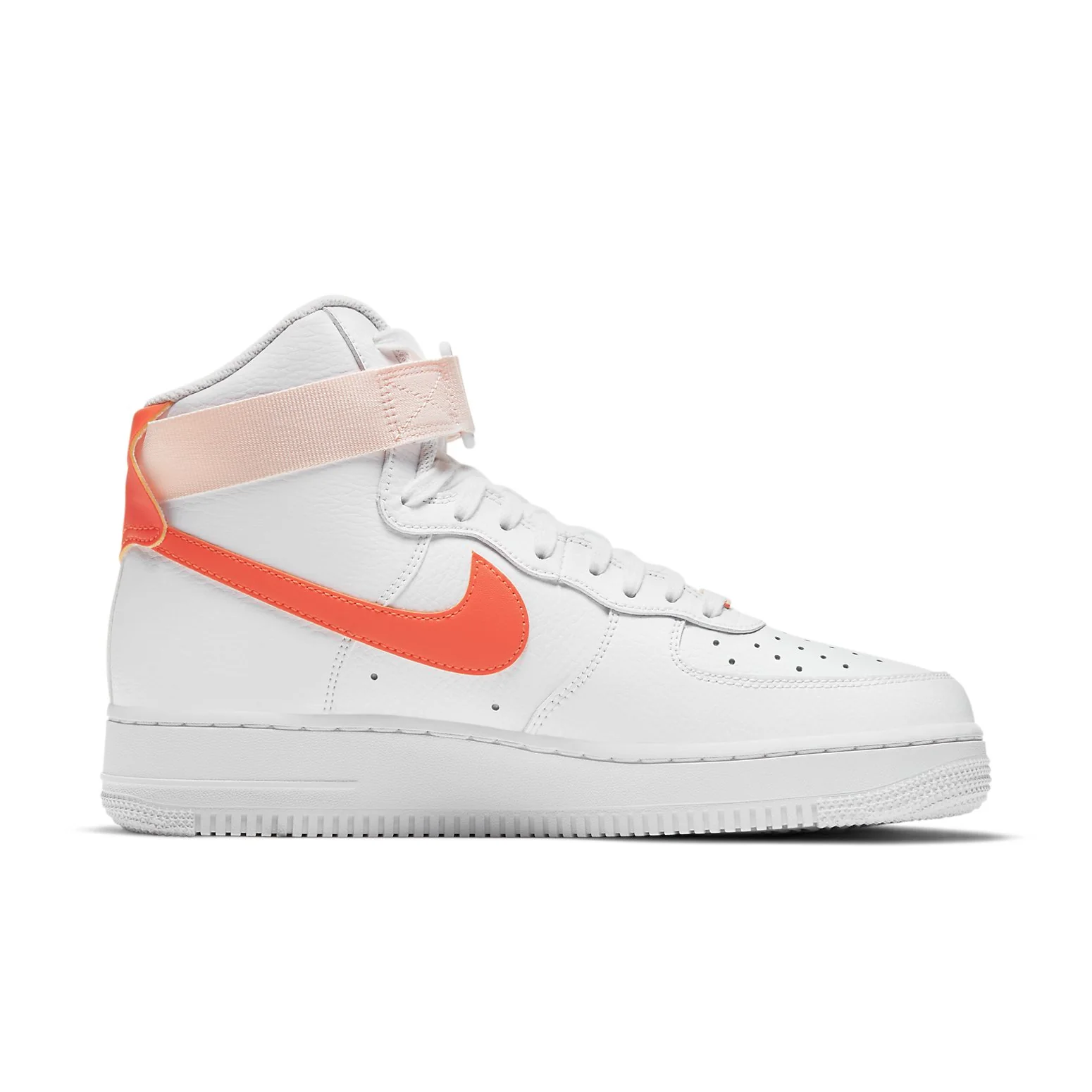 (WMNS)  Air Force 1 High 'White Orange Pearl' 334031-118