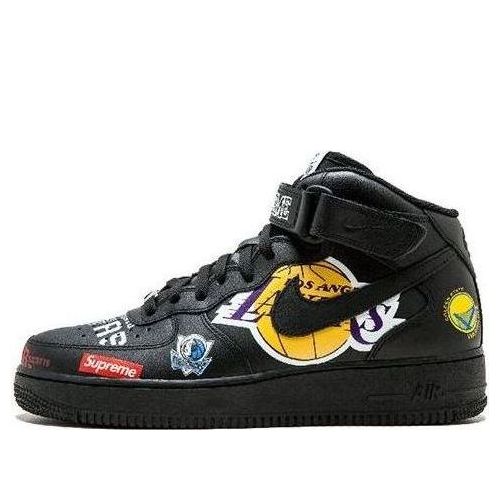 Supreme x NBA x Air Force 1 Mid 07 'Black' AQ8017-001