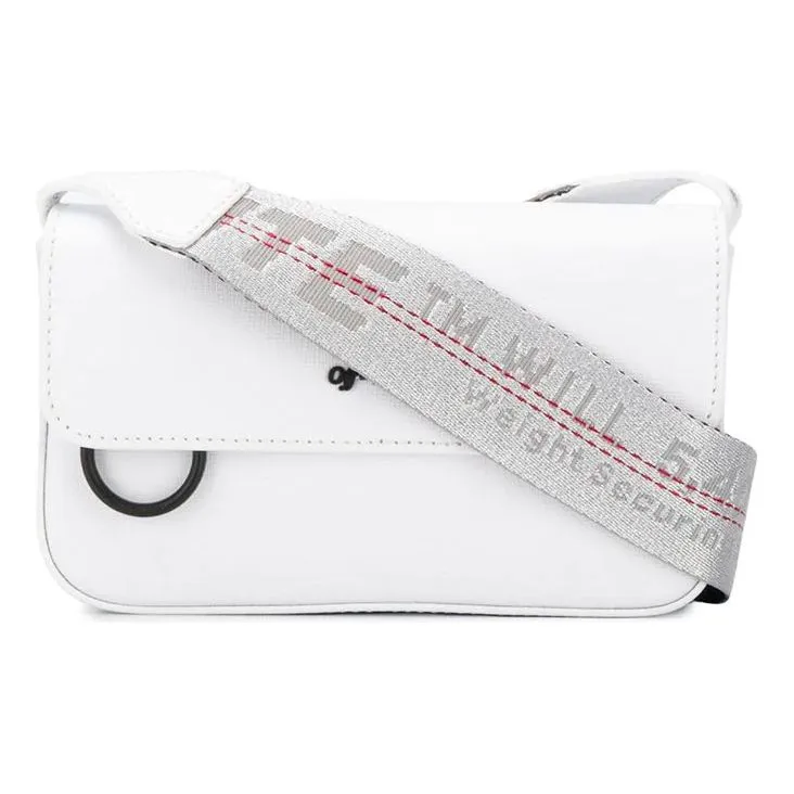 O-W Industrial Logo Shoulder Bag White OMNA032E194230020100