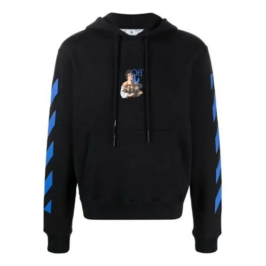 O-W Men's SS21 Sports Sweatshirt Oversize Black OMBB034S21FLE0081040