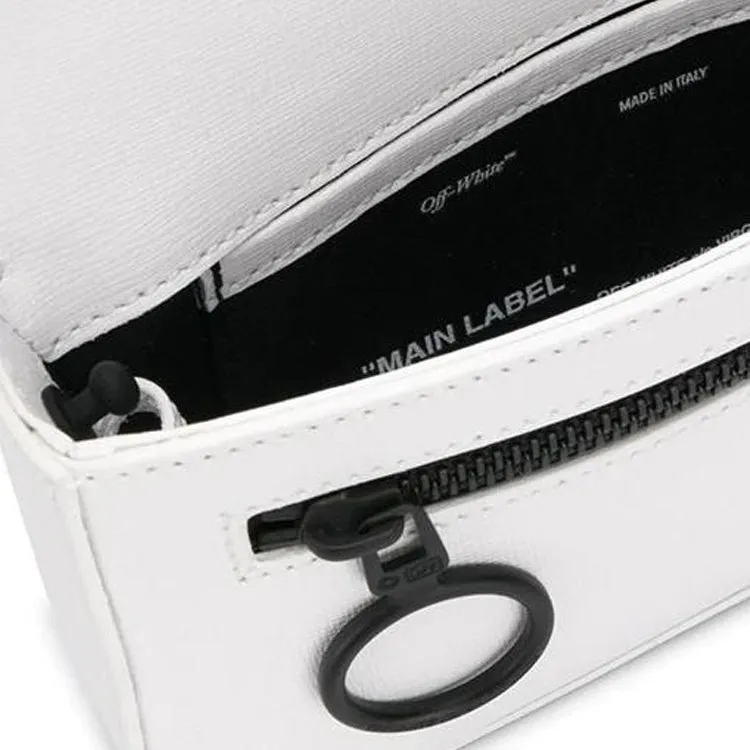 O-W Industrial Logo Shoulder Bag White OMNA032E194230020100