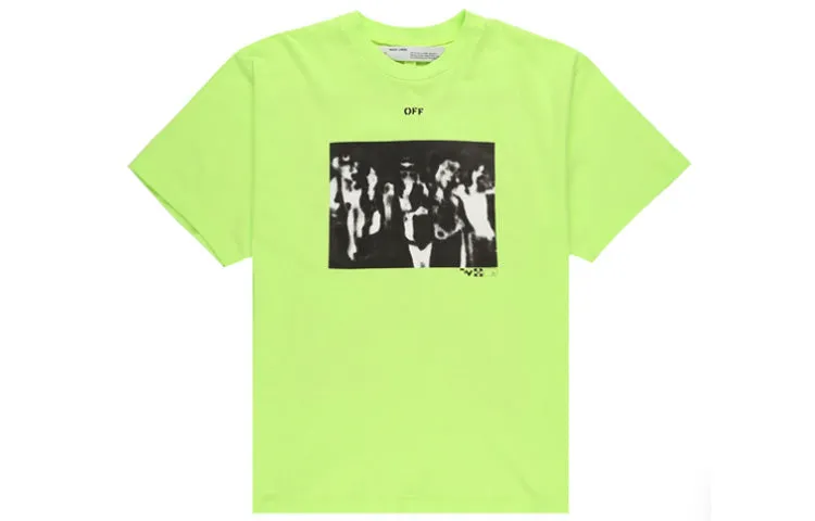 O-W Virgil Abloh SS20 Spray Painting Oversize Short Sleeve OMAA038R201850156210