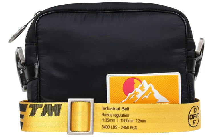 O-W Puffy Crossbody Bag Shoulder Messenger Bag Black OMNA049F19F430021000